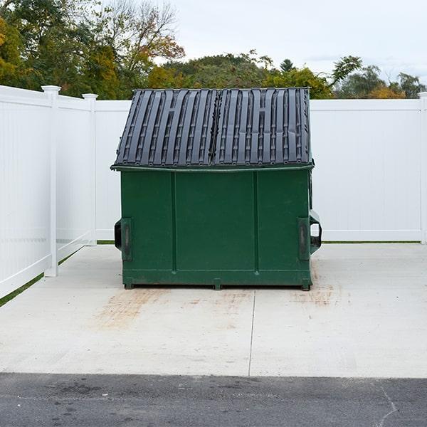 commercial dumpsters are cleared based upon an agreed-upon schedule with the customer